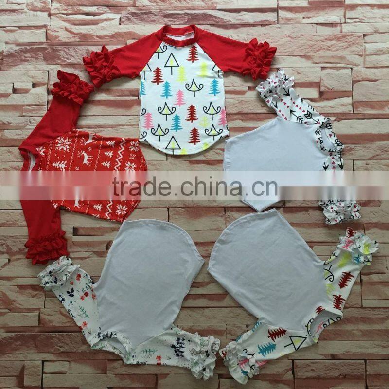 wholesale children's ruffle raglan boutique clothing best selling products 2016 in usa