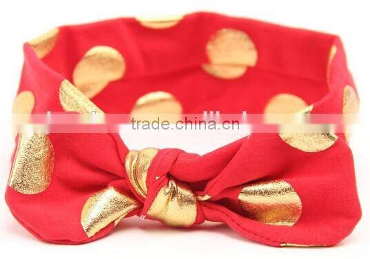 2016 new design knot headband for kids, printed knot kids headband