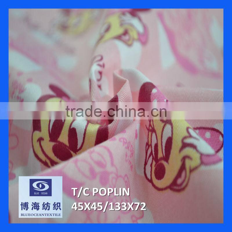 t/c(polyester/cotton)printed fabric