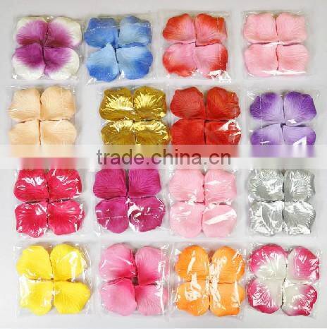 Festival decoration flower silk rose petals wholesale--37 color for choose