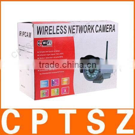 Waterproof Wireless IP camera CMOS/Infrared night vision/support Iphone, Android Mobile View-J