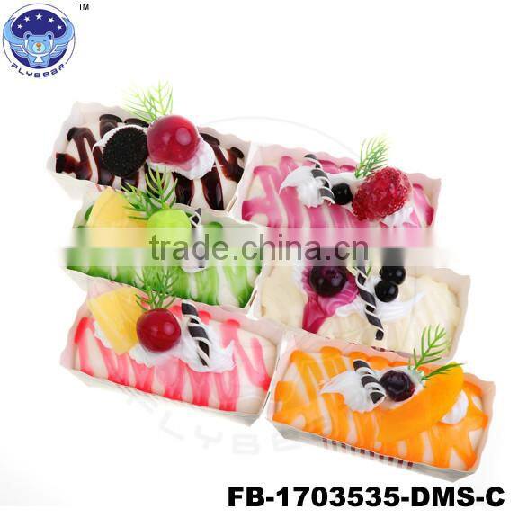 Mousse fruit Fake Cake Promotional Souvenir Gifts paper cup cake 0simulated food Fridge magnets