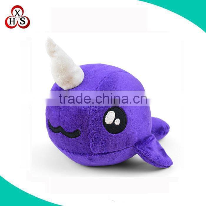 stuffed nawhal toy various colored nawhal plush toy