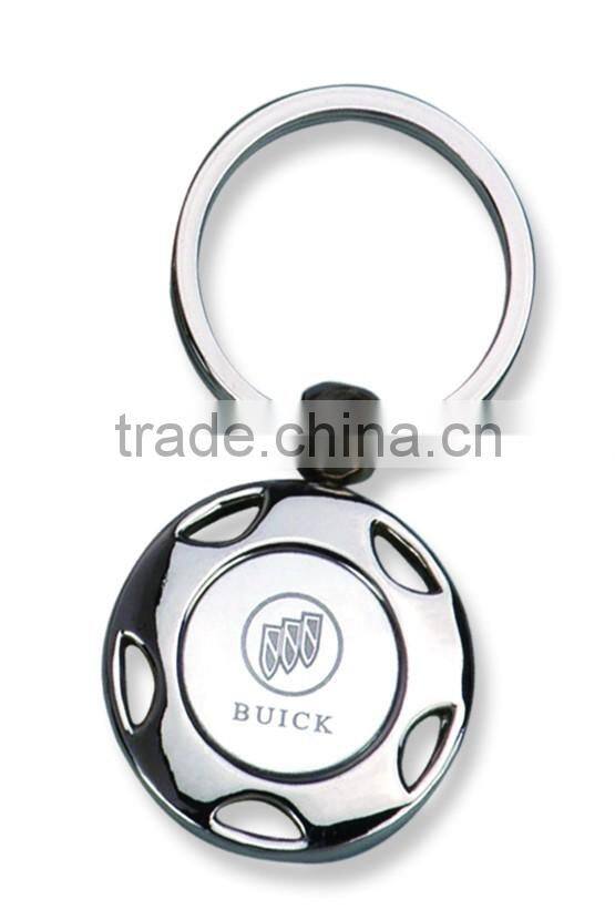 2016 Custom Printing Car Brand Round Metal Keychain