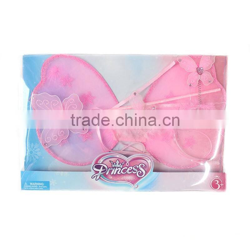 Fairy wings sets for children high quality fairy wings with handbags carnival party accessories