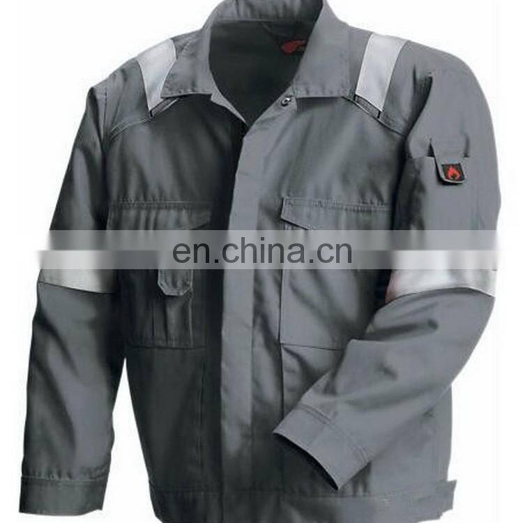 OEM new style 100%cotton mens fire retardant work jacket for industrial
