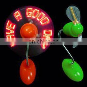 flashing fan desk fan message fan