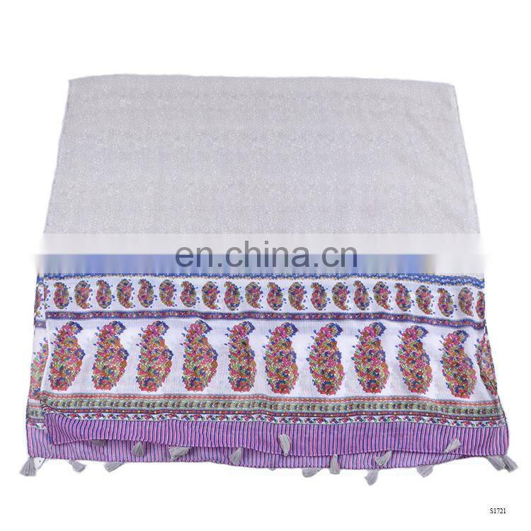 2017 spring summer latest scarf designs floral scarf