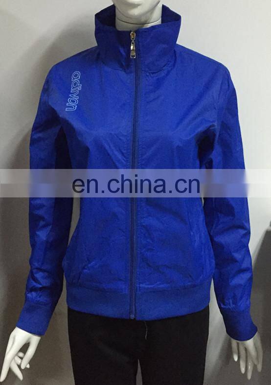 2016 Women's windproof coat with zipper