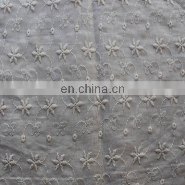 100% Cotton Embroidery fabric with high quality