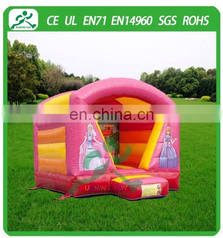 Indoor Mini Inflatable Princess Bouncy House With Roof