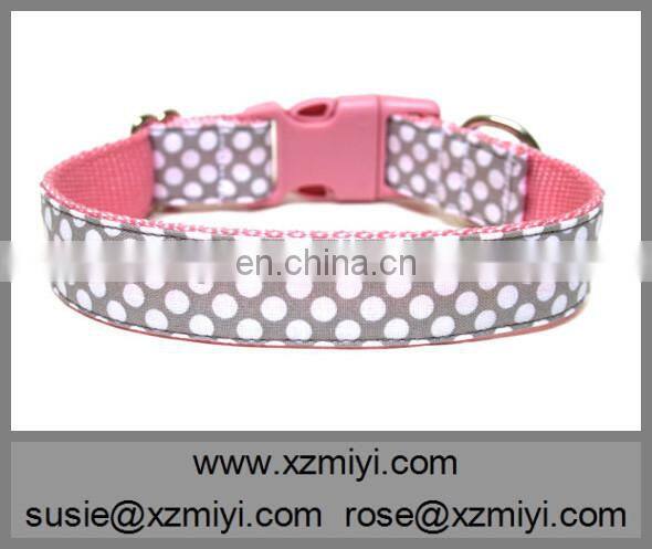 Factory products lovely polka dots collars for dogs