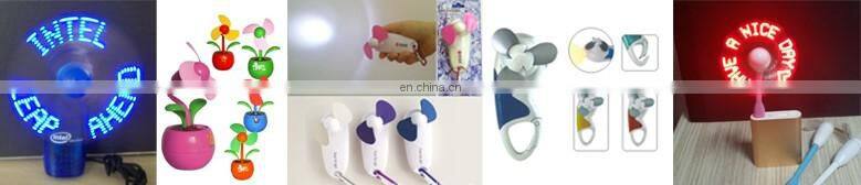 Promotional custom led message USB fan
