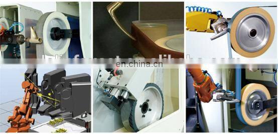 Industrial robotic buffing pads price polishing machines with leather wheels