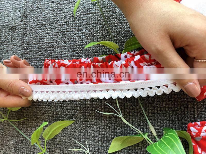 2019 Sexy High Waist Swimsuit Women Lace Bikini Off Shoulder Bikinis Swimwear Red Print Biquini Bathing Suit Beachwear