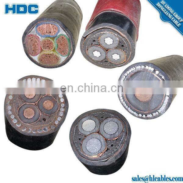 wire steel strand 25 sq mm waterproof outdoor electric wire vlv22 cable