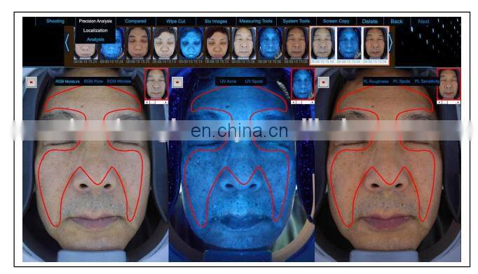 Niansheng New Arrive skin analysis beauty equipment, Professional Portable 3D Facial Magic Mirror Wifi Skin Analyzer