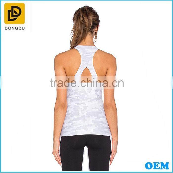 Hot sale cotton girls sports yoga tops with built in bra
