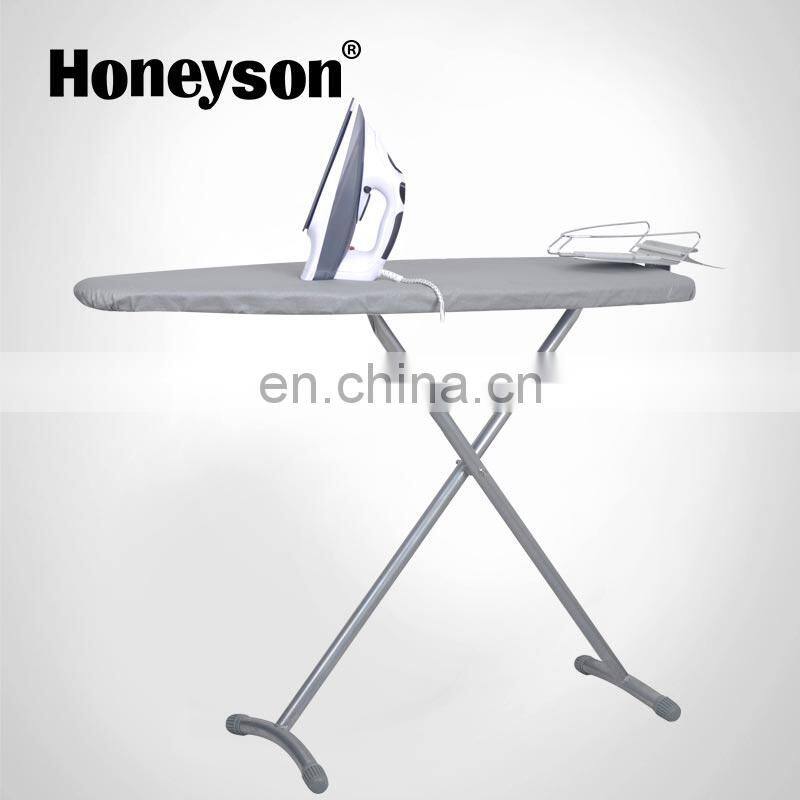 Anti-theft hotel ironing set iron with iron board hanger in cabinet