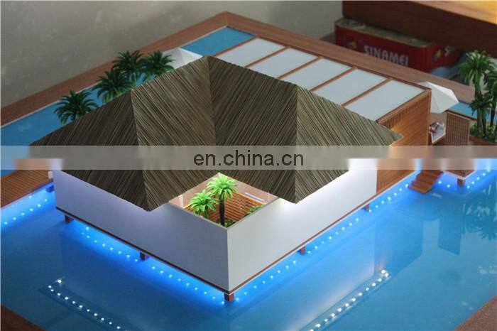 Beach home building scale model , villa master architectural model making
