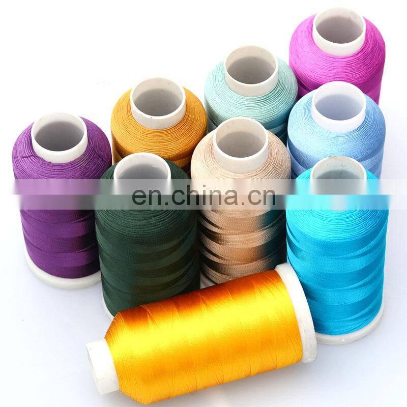 Factory support High Quality 108D 120D  polyester sewing 5000 yards Embroidery thread