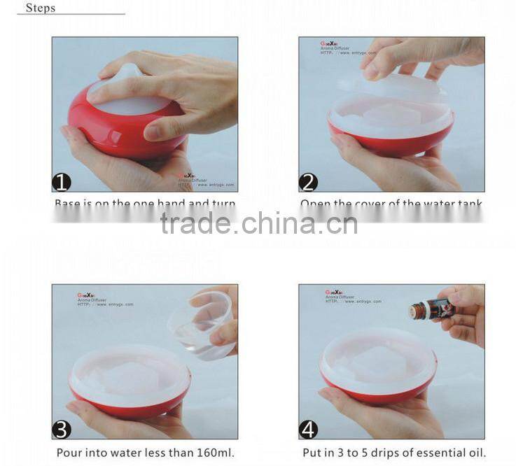 2015 New arrival ultrasonic colorful aroma diffuser