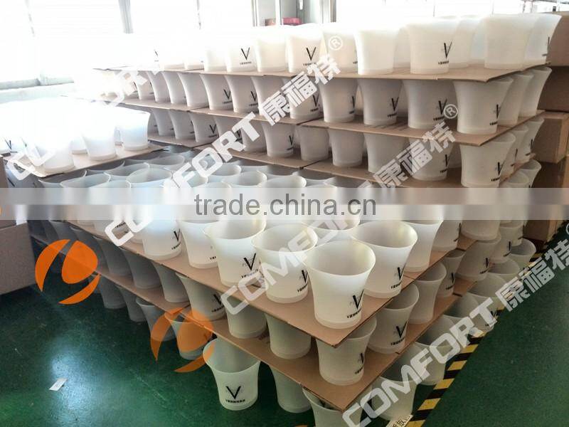 Color Changeable Champagne tub frosted plastic ice bucket cooler