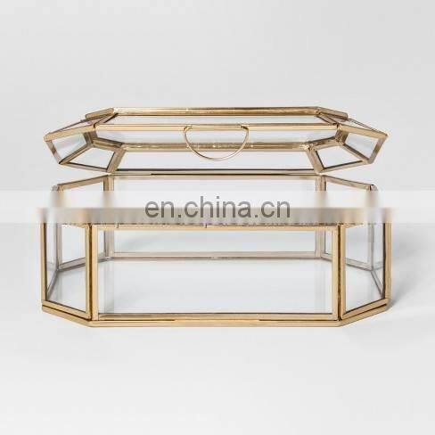 glass jewelry section box