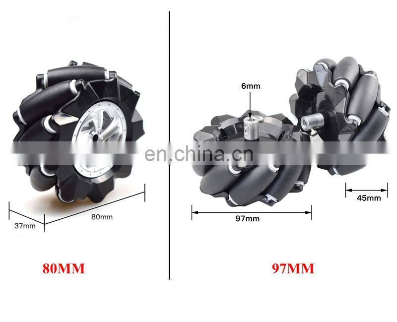 Unfinished Black/Silver 4WD Load Capacity 10KG Mecanum Robot Car Smart Car Chassis Kit