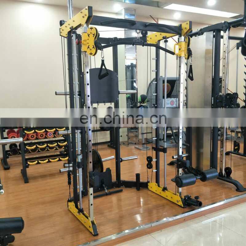 multi functional smith gym machine multi trainer with shoulder press arm exercise