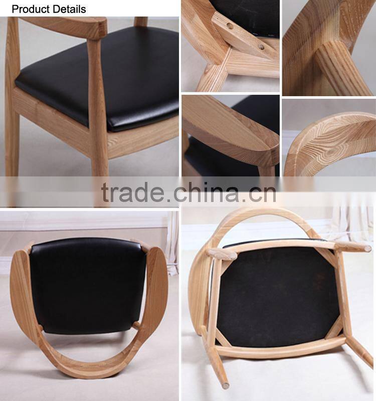 Simple design replica hans j wegner ox chair,hans wegner elbow chair dining chiars