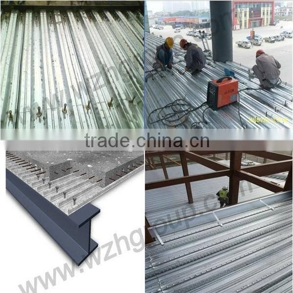 full hard steel structure gi corrugated floor decking sheet