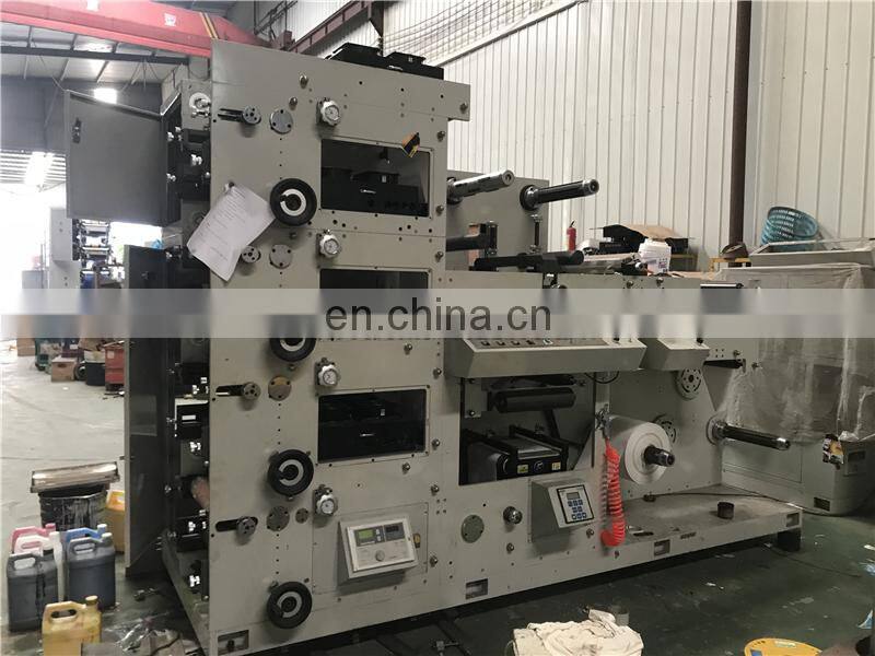 UTR320 Automatic Plastic film Adhesive Label Flexo Printing Machine, Self Sticker Flexographic Printer Equipment with UV oven