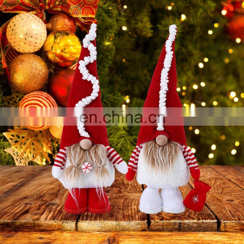 Christmas Faceless Gnome Santa Xmas Tree Hanging Ornament Doll Decoration For Home Pendant Gifts Drop Xmas Ornaments Party