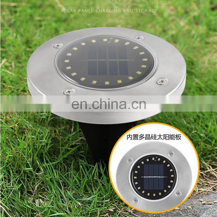 Landscape Led Outdoor Waterproof Ground Lights Solar Garden Path Underground Lamps