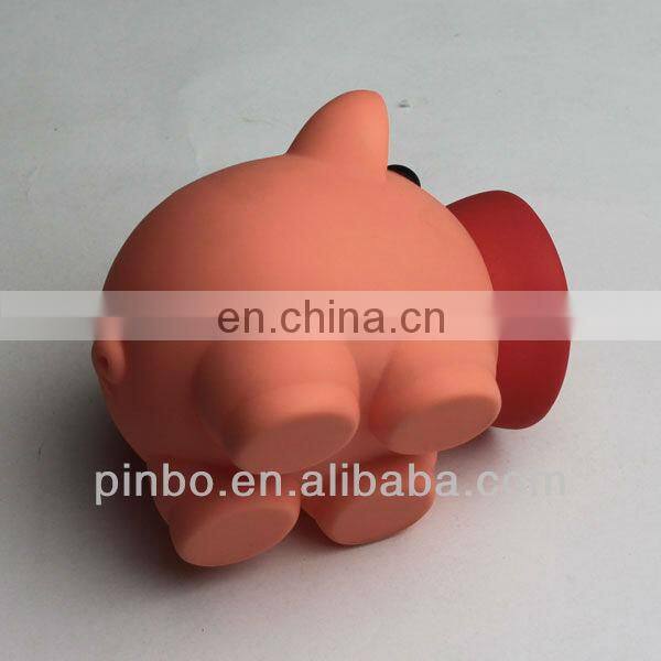 Cheap Unbreakable Wholesale Custom PVC Pig Shaped Money Saving Box Plastic Piggy Bank