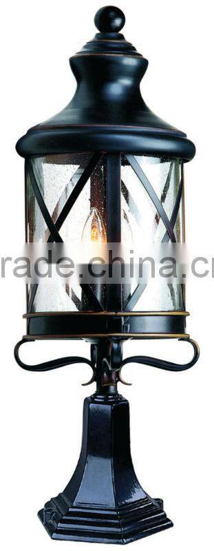 elegant style outdoor pillar lamp
