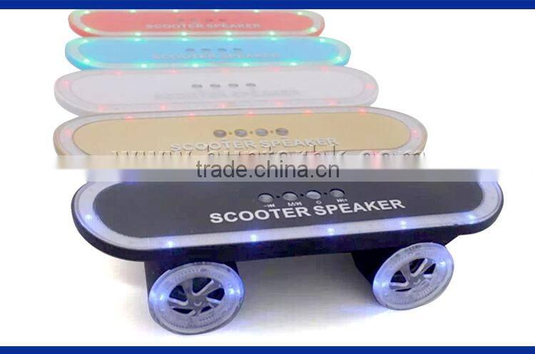 Scooter Design LED Flashing Bluetooth Speaker