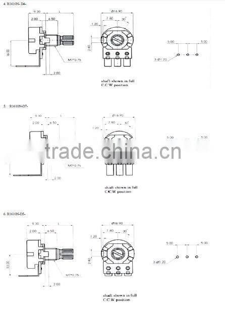 "10% high carbon film potentiometer, welcome to choose and buy