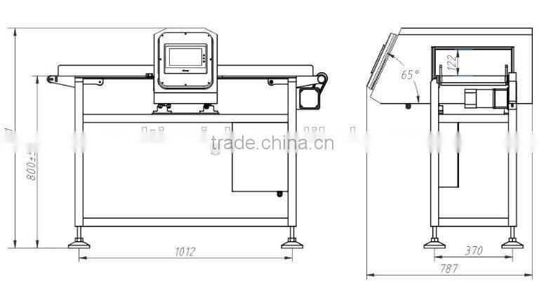 salchichas detector de metales