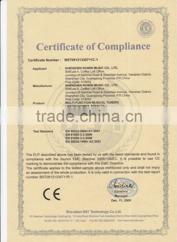 2014Multi-functional Tuner with metronome in ----2 in 1 guitar tuner for guitar bass ukelele