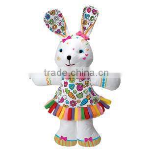 newest educational gift animal painting toy /plush tissue painting box toy