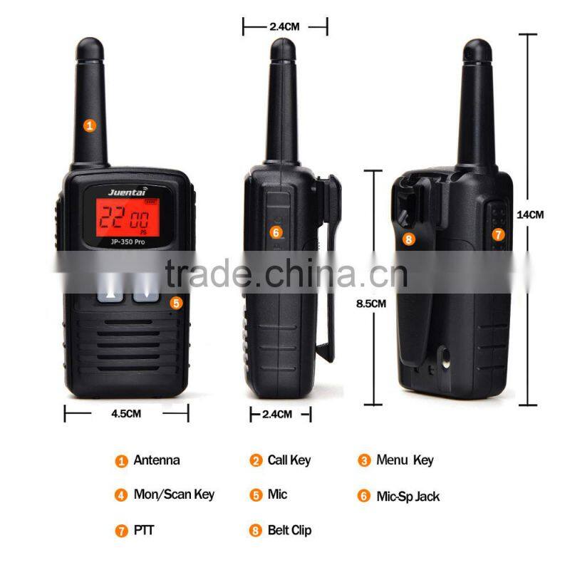Juentai Jp-350 Pro 25-Mile Range 22-channel UHF 400mhz-470mhz Two Way Radio