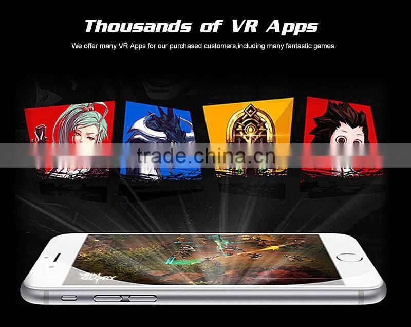 High Quality VR Box 3D Glasses Virtual Reality VR Box 2.0, ABS Plastic VR Box for Apple IOS, Android 4.0