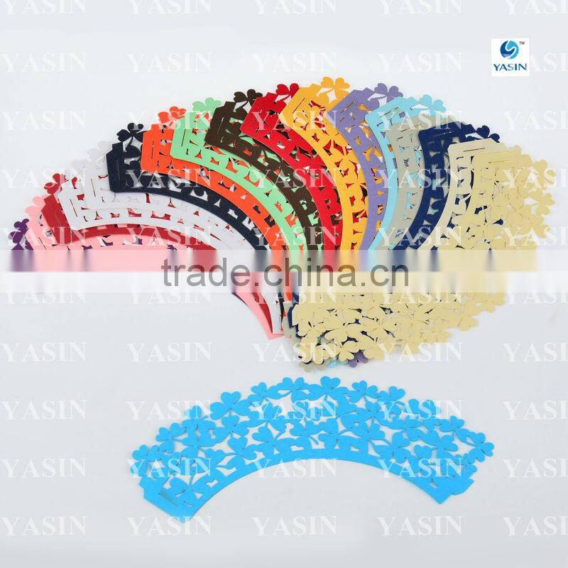 Trefoil Style Laser Cut Cupcake Wrappers