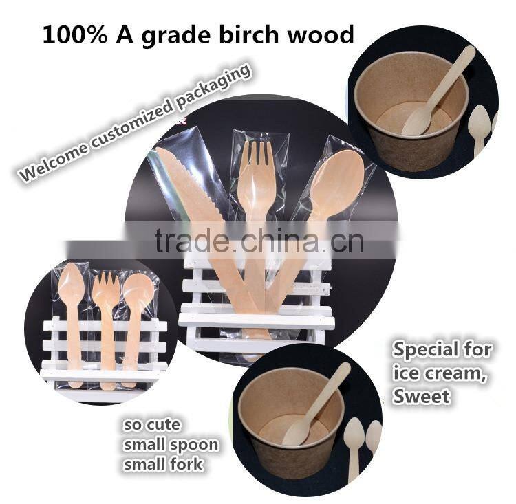 Factory of Disposable Environmental Birch Wood Spoon