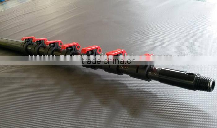 Carbon fiber extendable marine antenna pole