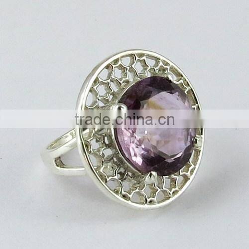 Amazing Rough Aquamarine Garnet Ring, Handmade Silver Jewellery, Online SIlver Jewellery