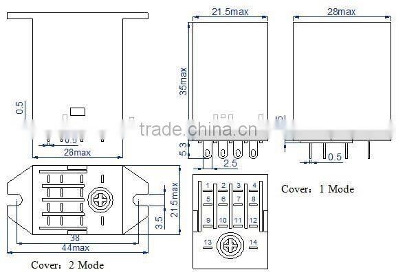 Power relay electronics relay for 3A 5A10A 220VAC 12V 24V(JZX-18F)