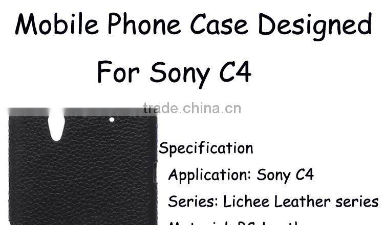 2016 Trending Products Fitness Crystal Handphone Cover Flip Case Cover For Sony Xperia C4 Case,Blank Sublimation Leather Case